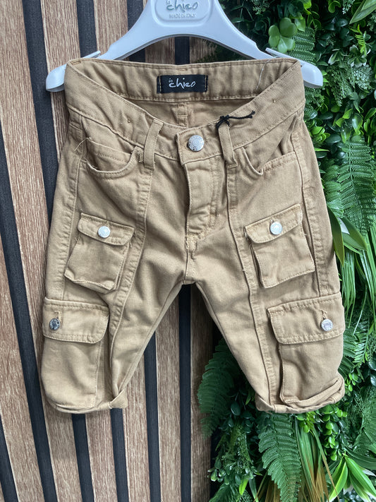 JEANS CARGO BEIGE