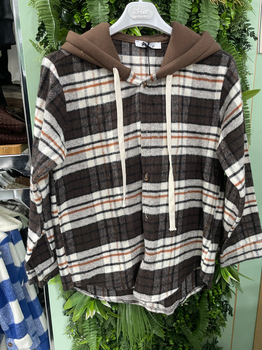 camicione con cappuccio