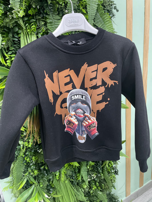 felpa never nera anni