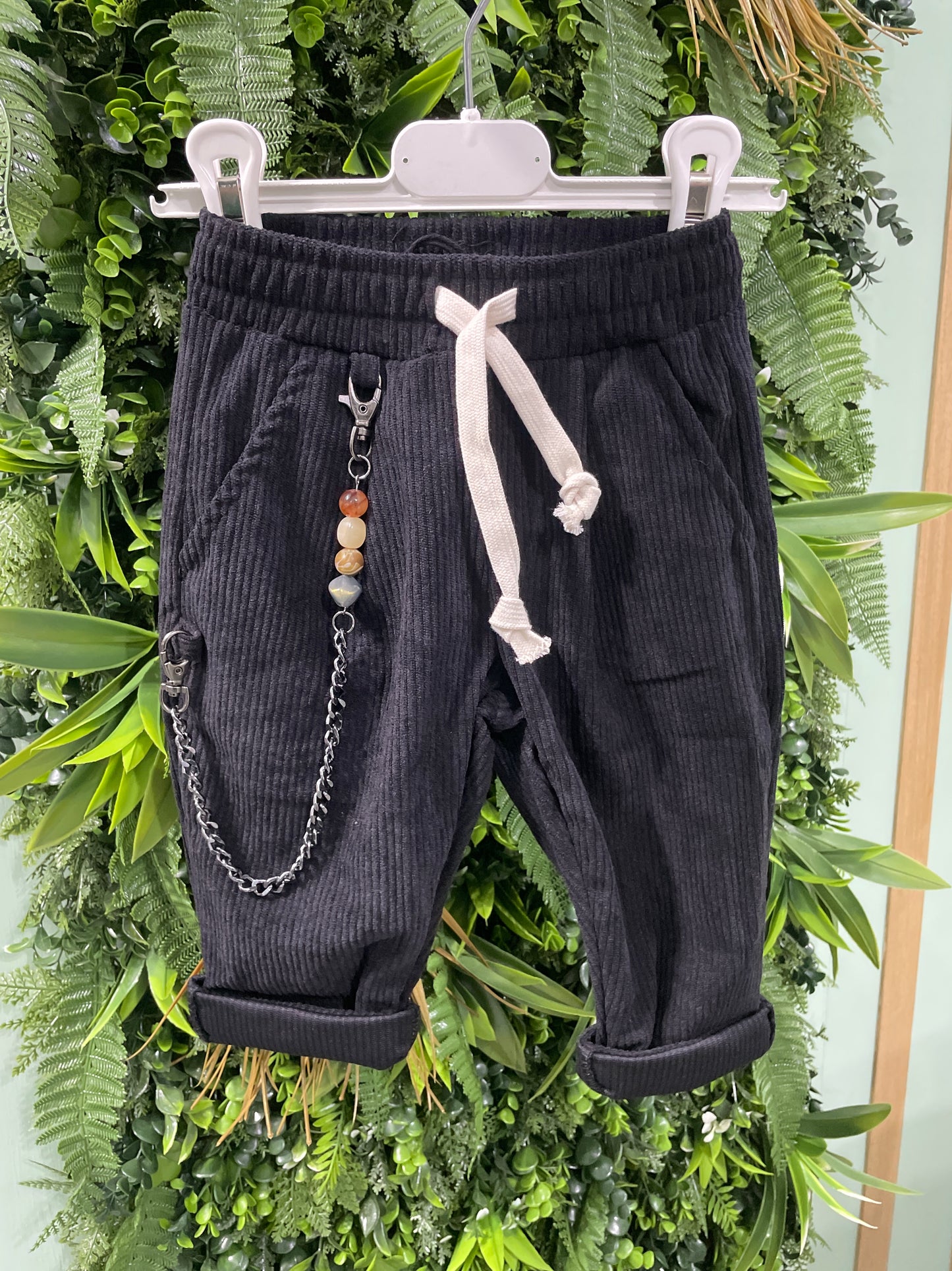 pantalone velluto nero