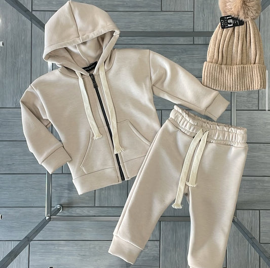 tuta felpata con zip