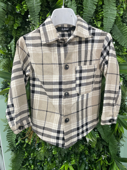 camicia boy beige