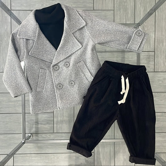 cappottino doppio petto grigio