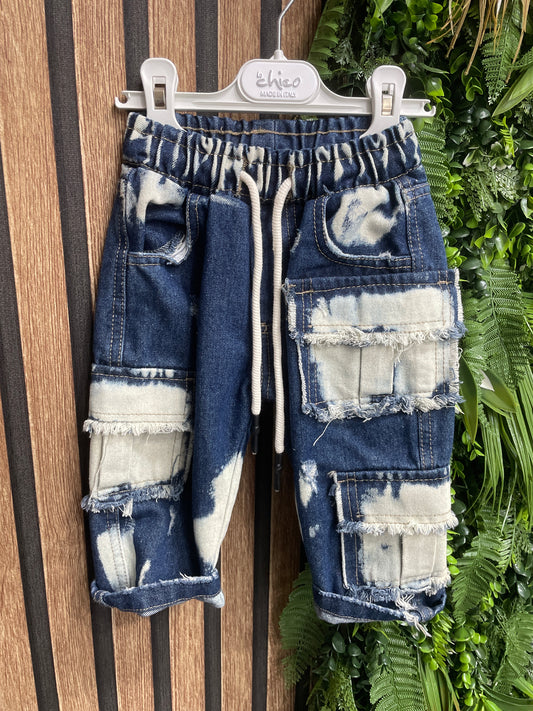 JEANS CARGO SFUMATO