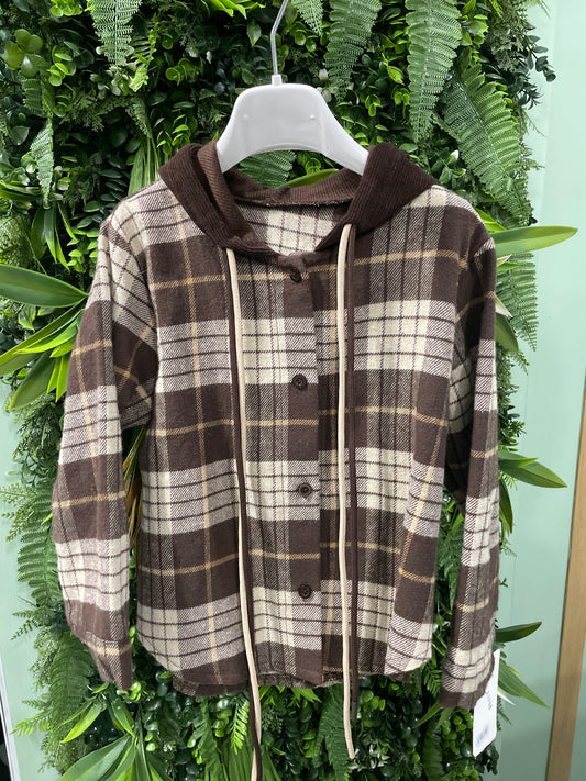 camicia con cappuccio