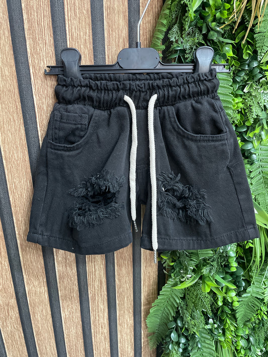 PANTALONCINI DENIM BLACK