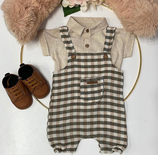 SALOPETTE CON CAMICIA