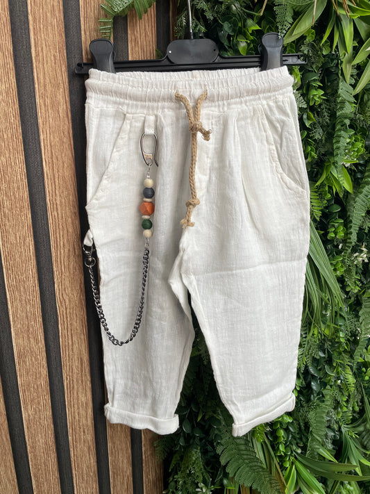PANTALONE IN lINO